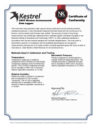 Thumbnail of document Data Sheet - DROP D3 Wireless Temperature, Humidity and Pressure Data Logger